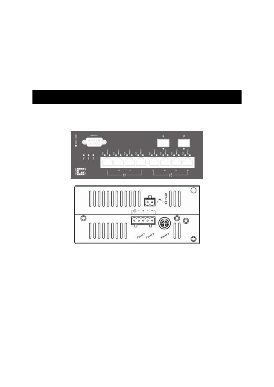 Quick start guide, Hysical, Escription | Physical description, The port status leds and power inputs | LevelOne IES-1085 User Manual | Page 5 / 162