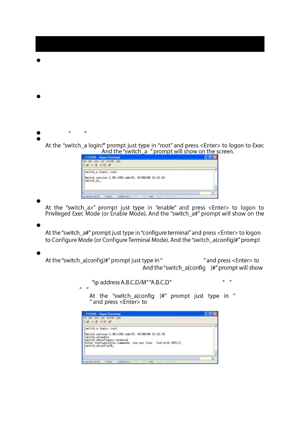 Onsole, Onfiguration, Console configuration | LevelOne IES-1085 User Manual | Page 8 / 162