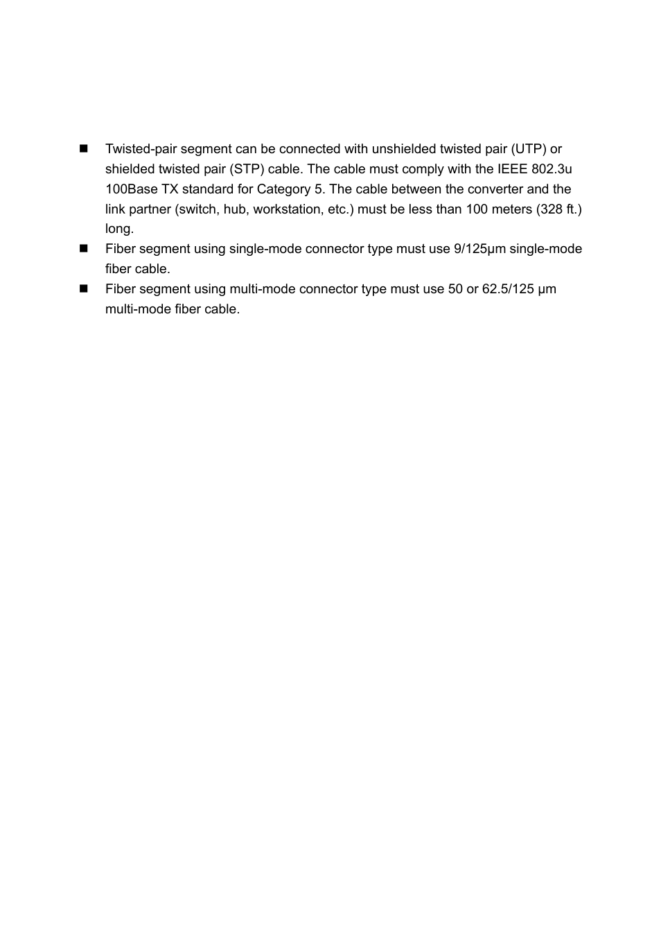 Cabling, Abling | LevelOne IFE-0502 User Manual | Page 11 / 21