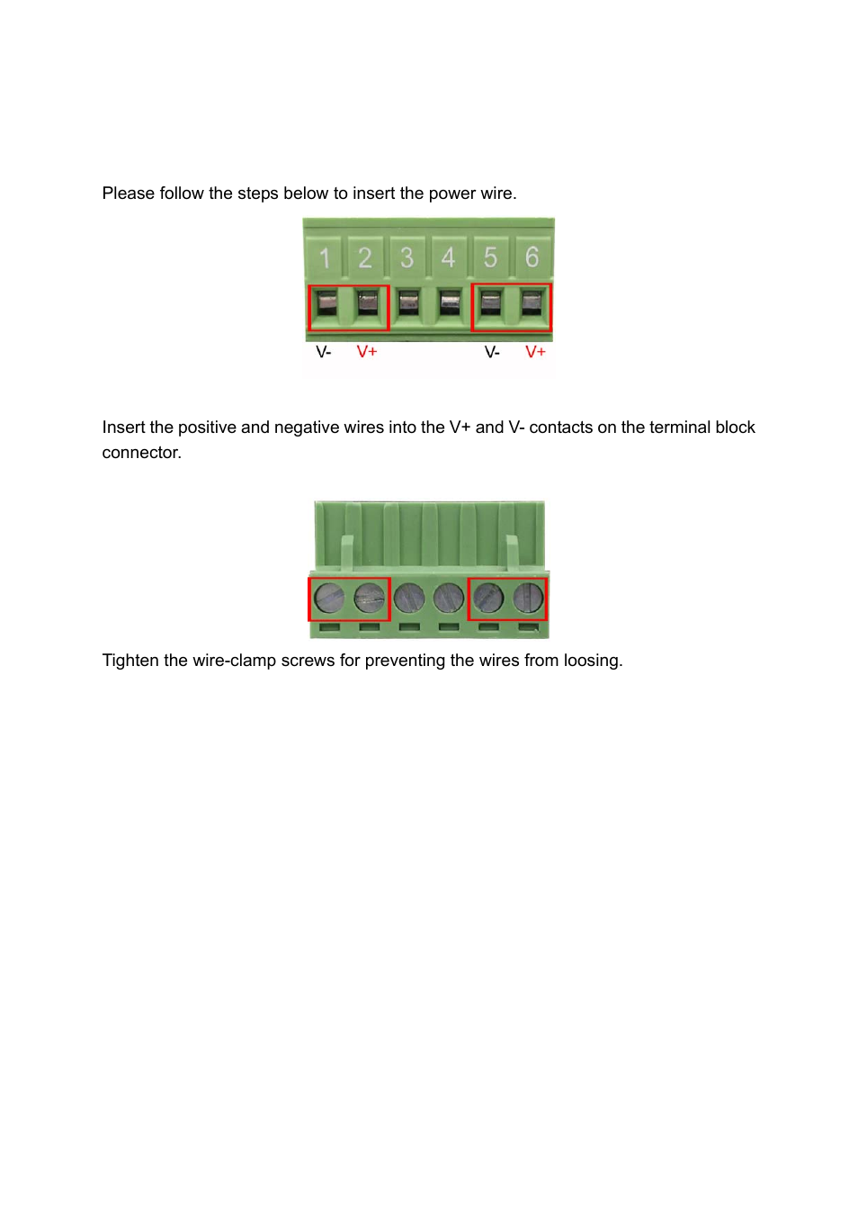 Wiring the power inputs, Iring the, Ower | Nputs | LevelOne IFE-0502 User Manual | Page 12 / 21
