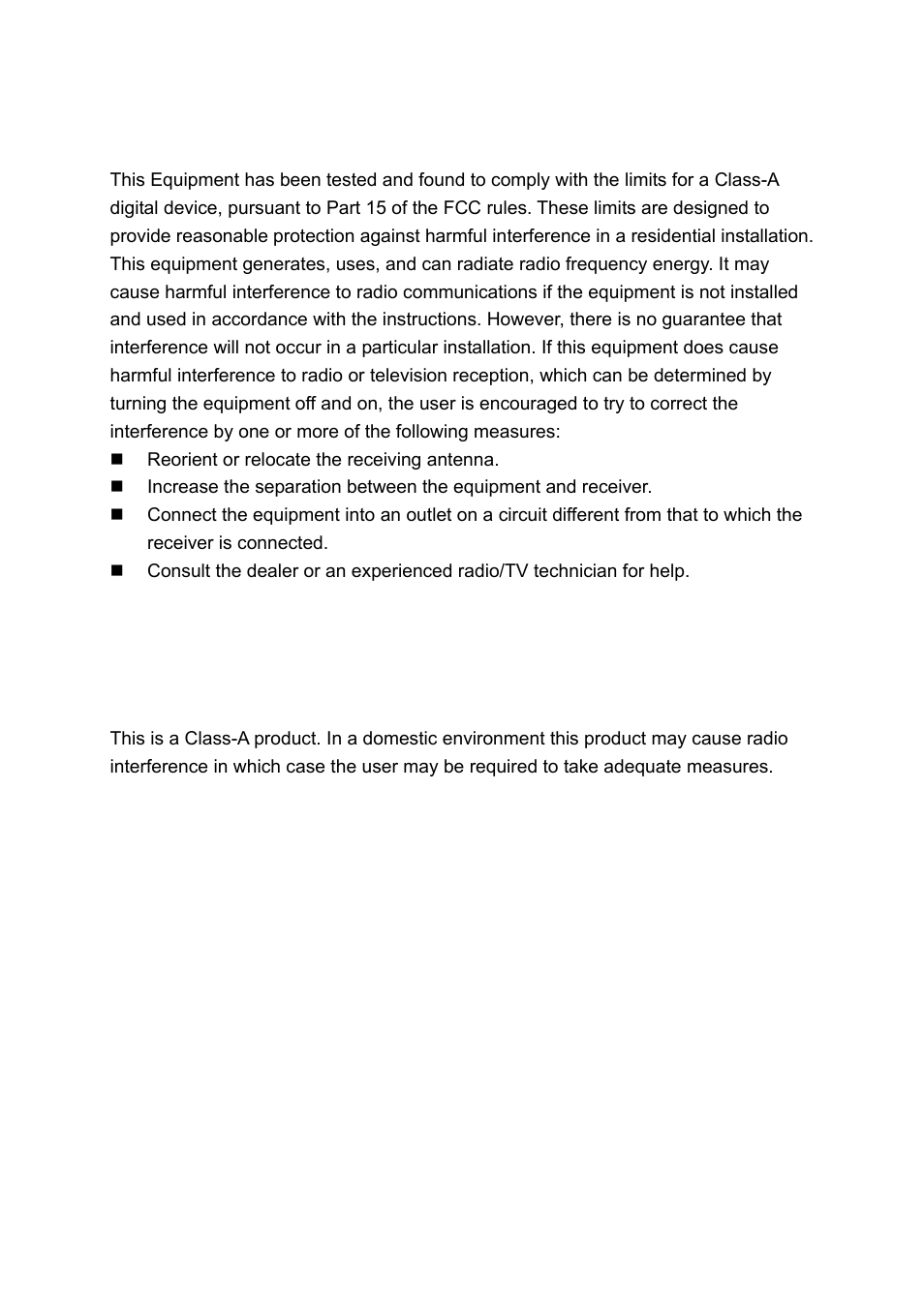 Fcc warning, Ce mark warning | LevelOne IFE-0502 User Manual | Page 2 / 21
