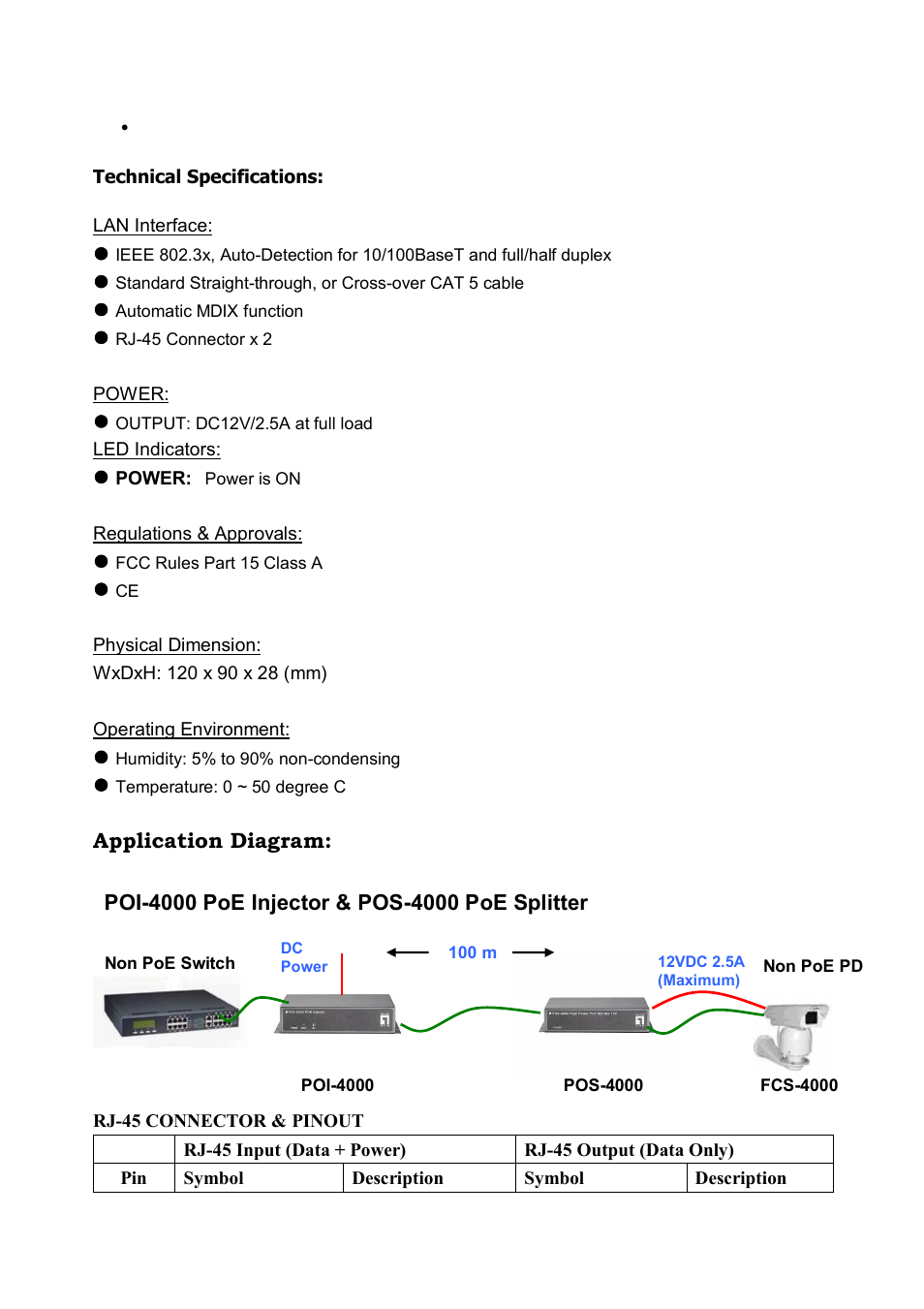 LevelOne POS-4000 User Manual | Page 2 / 3