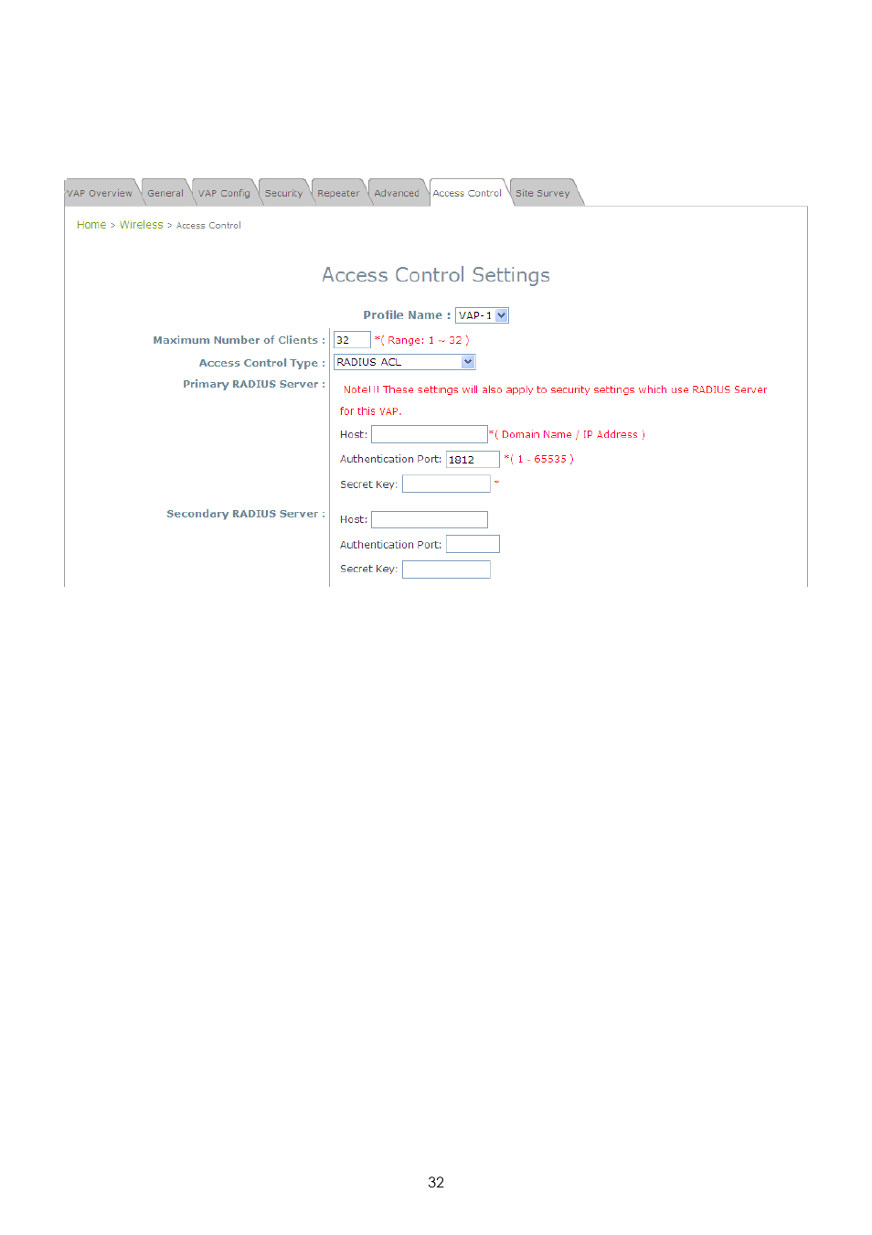 LevelOne EAP-200 User Manual | Page 32 / 81