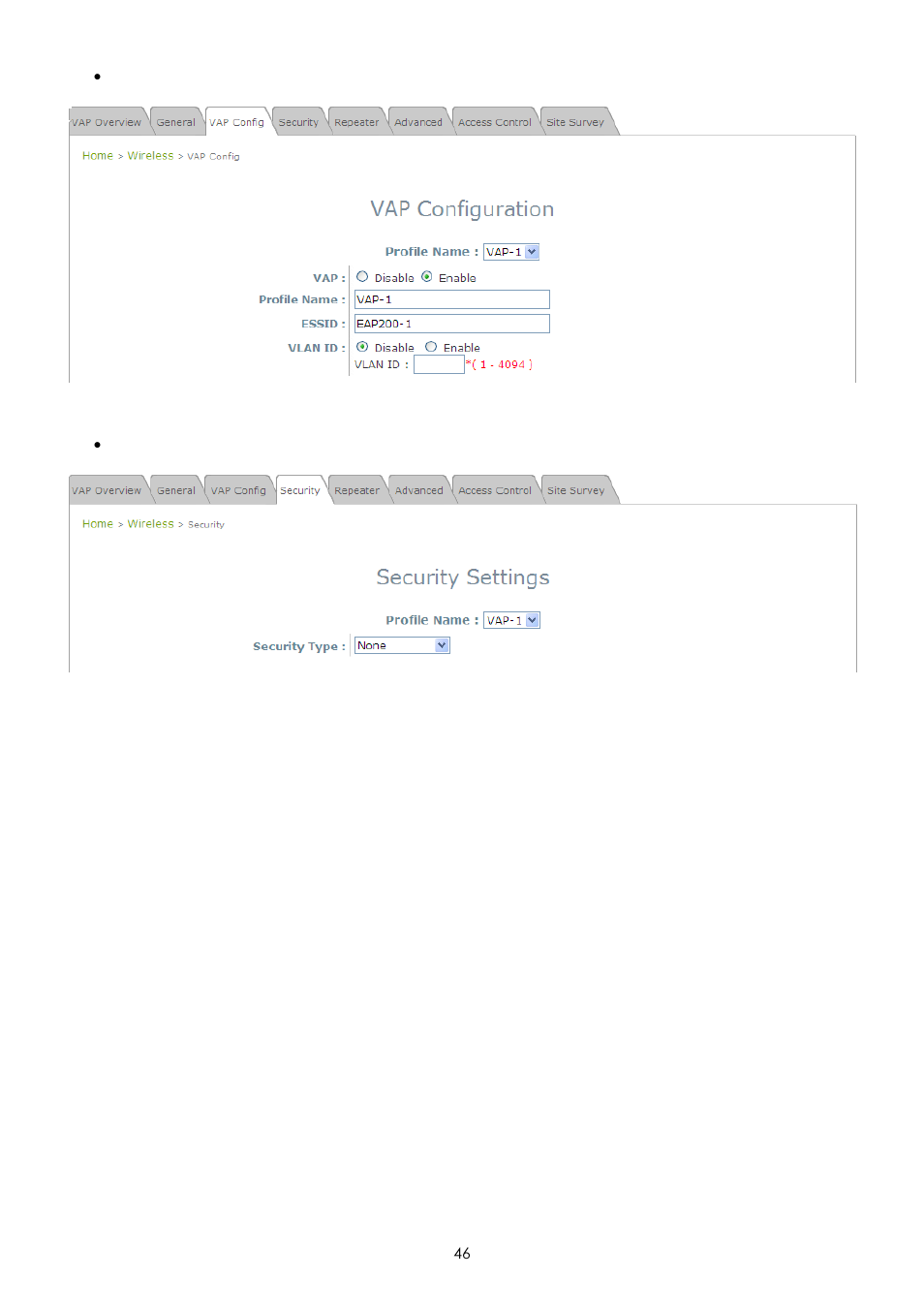 LevelOne EAP-200 User Manual | Page 46 / 81