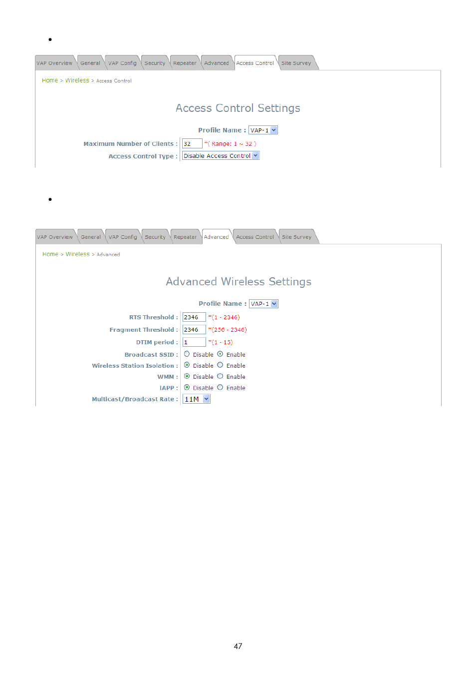 LevelOne EAP-200 User Manual | Page 47 / 81