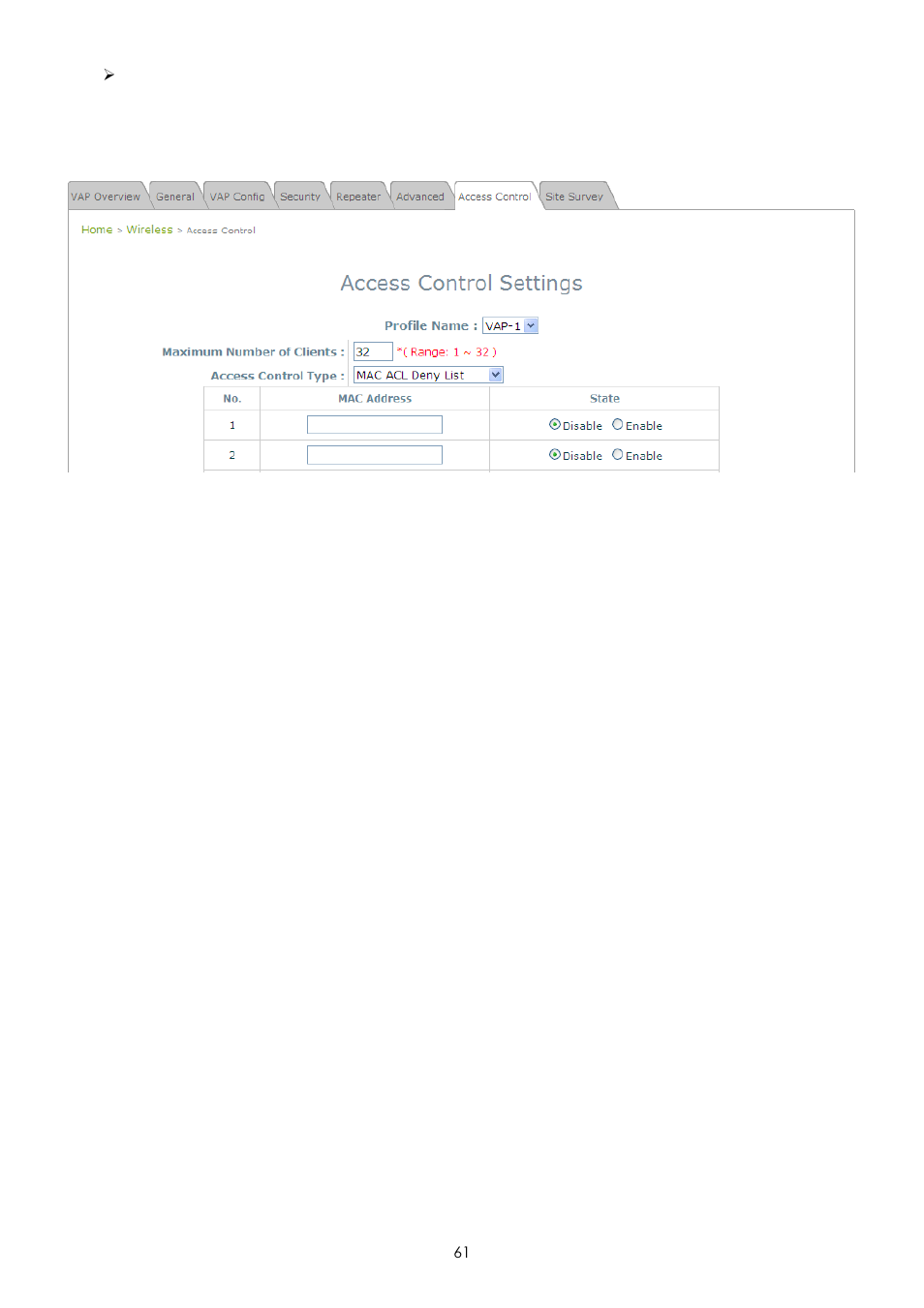 LevelOne EAP-200 User Manual | Page 61 / 81