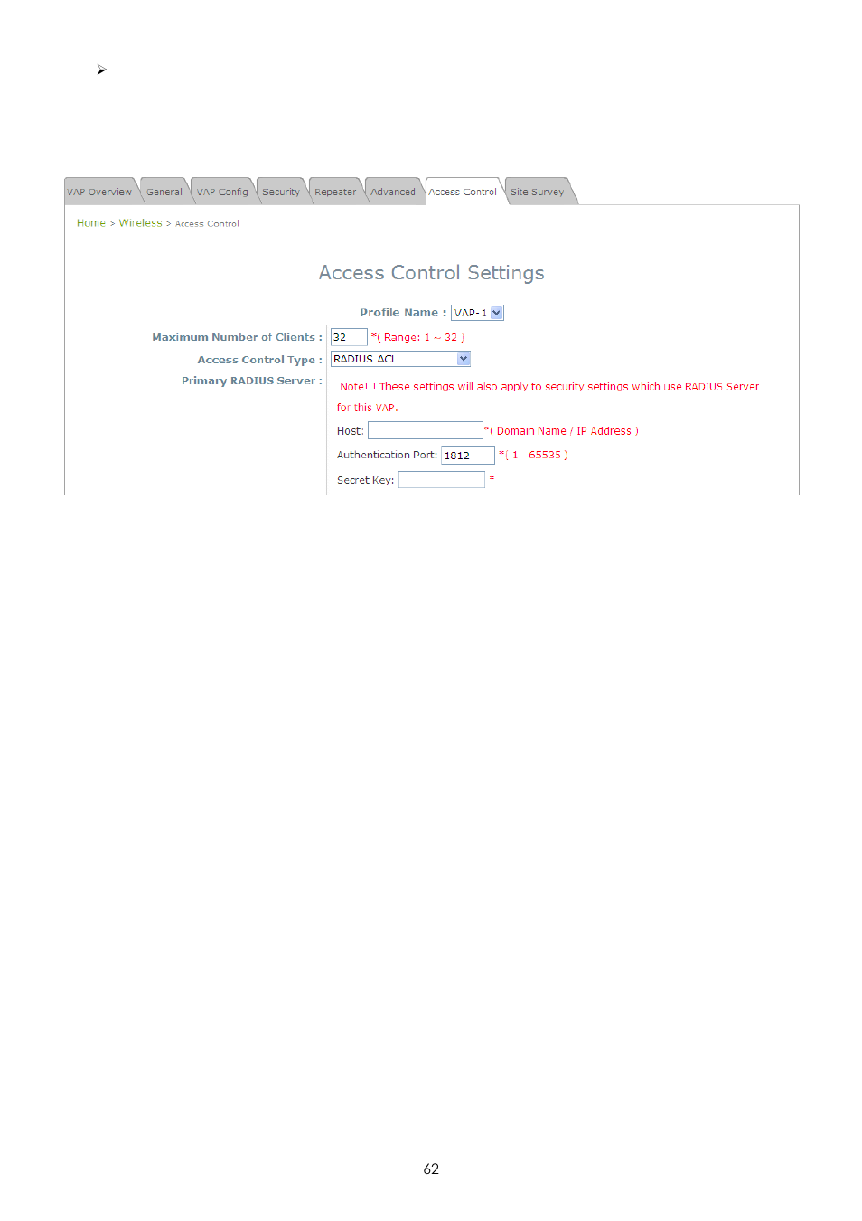 LevelOne EAP-200 User Manual | Page 62 / 81