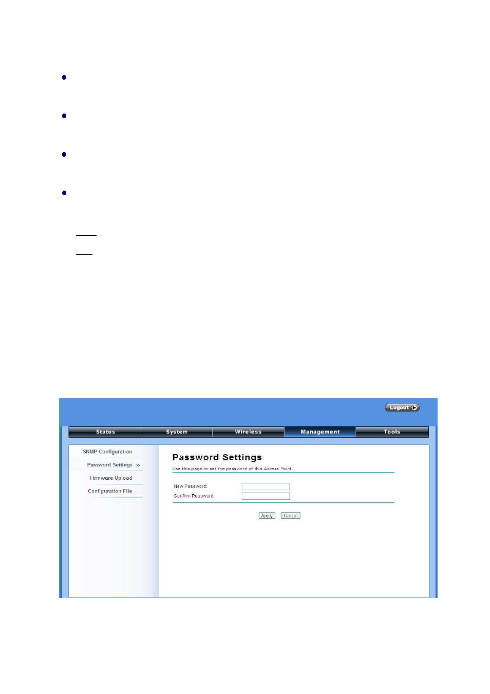 Password | LevelOne WAB-6120 User Manual | Page 49 / 65