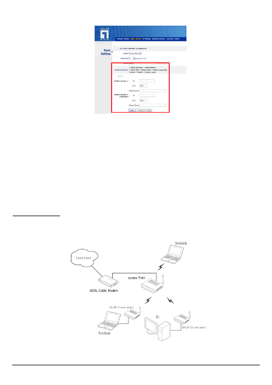 Ap client mode | LevelOne WAP-3000 User Manual | Page 18 / 34