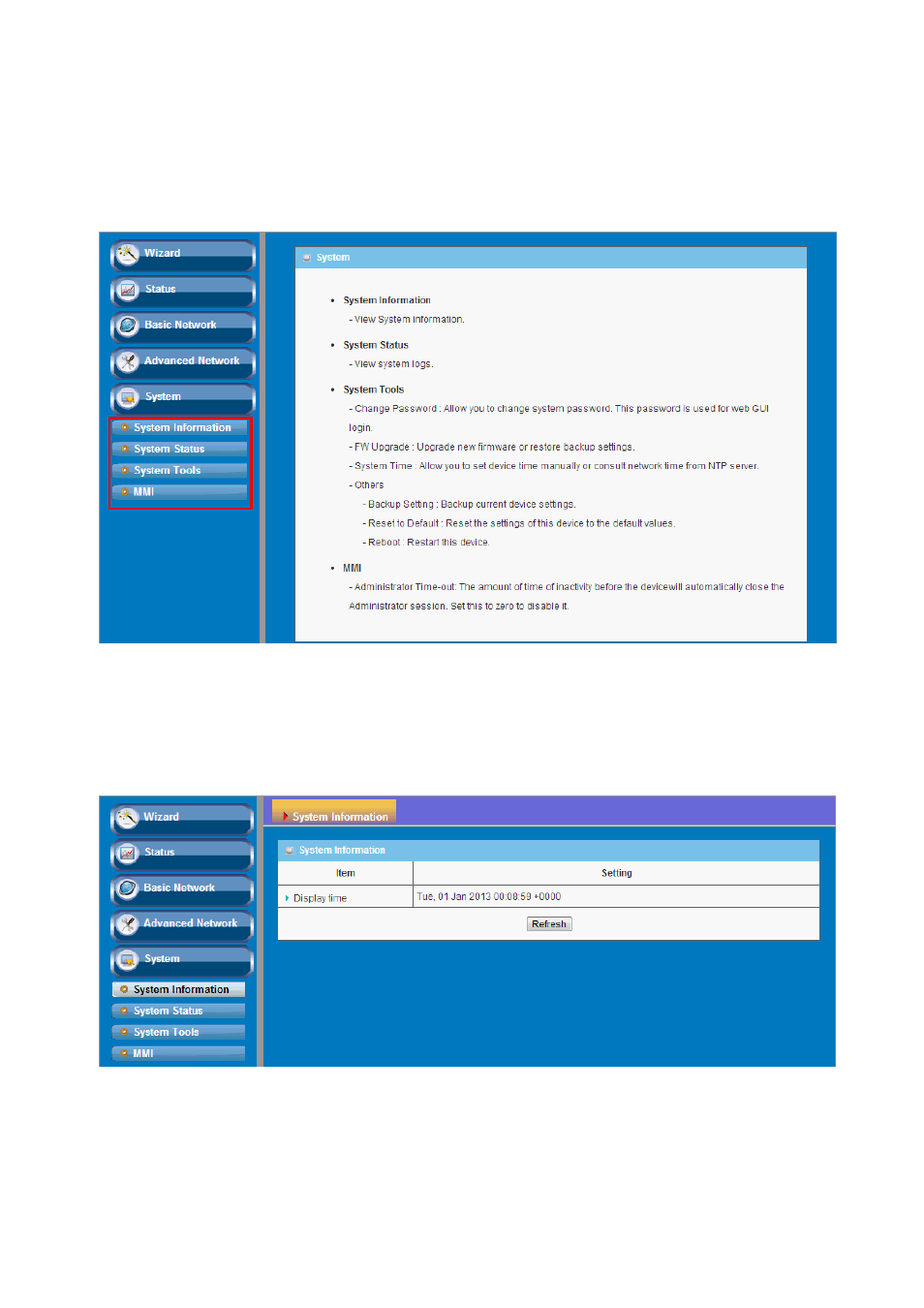 Ystem, System information, 3 system | 1 system information | LevelOne WAP-6101 User Manual | Page 48 / 71