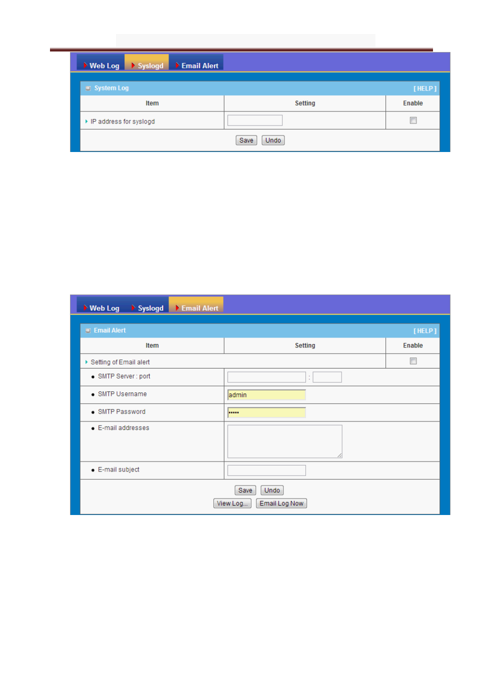 Email alert | LevelOne WAP-6101 User Manual | Page 35 / 49