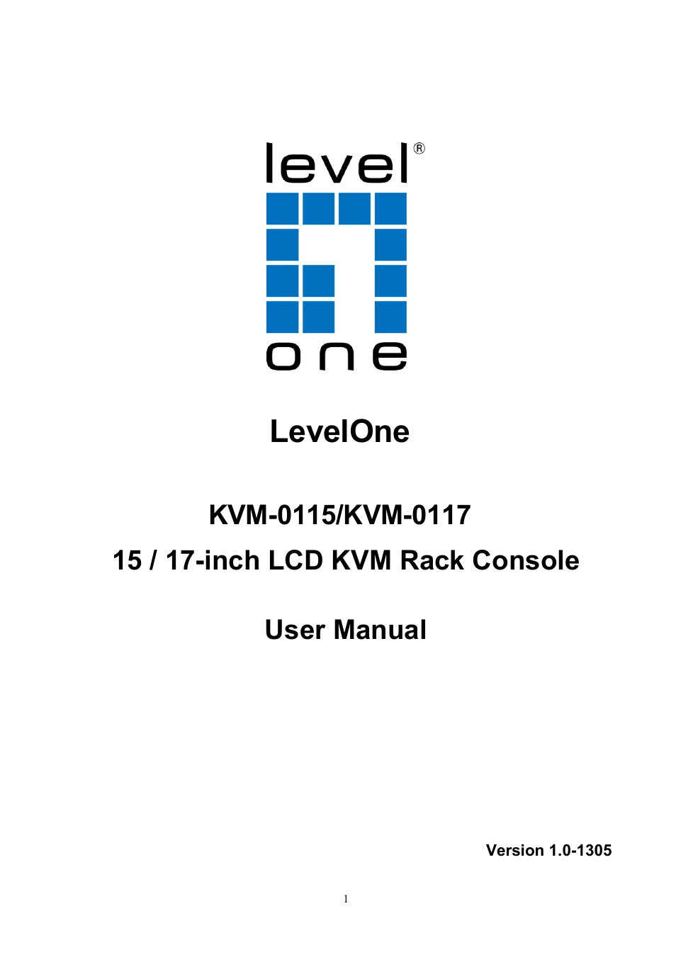 LevelOne KVM-0117 User Manual | 17 pages