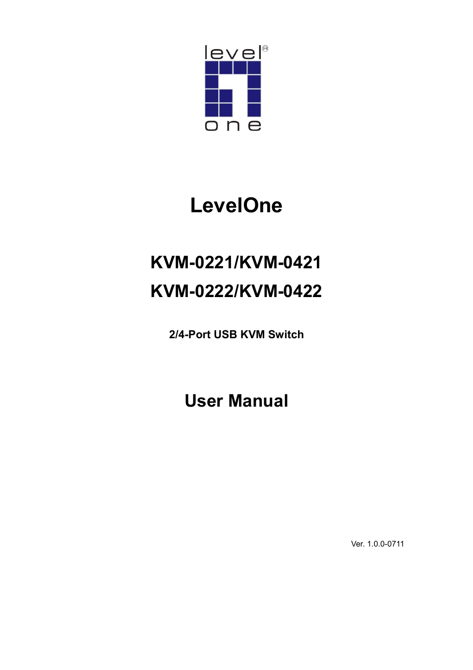 LevelOne KVM-0222 User Manual | 15 pages