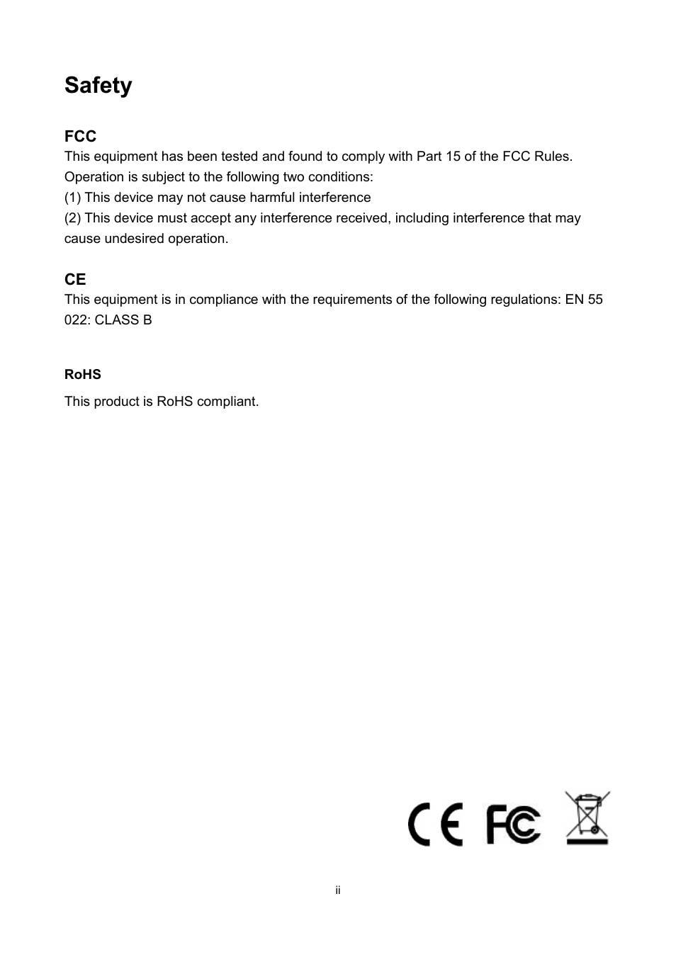 Safety | LevelOne KVM-0222 User Manual | Page 2 / 15