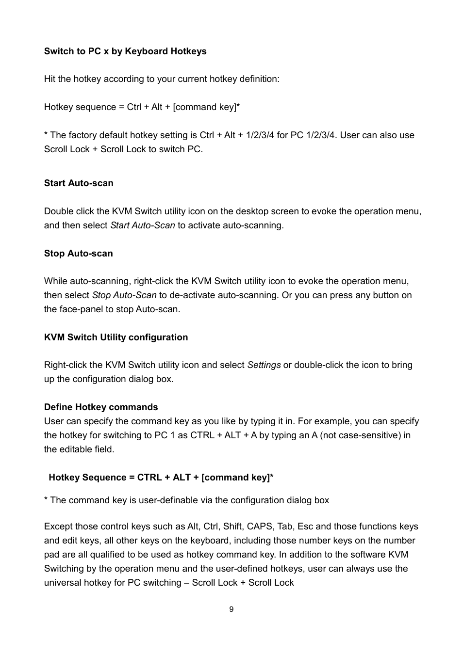 LevelOne KVM-0421 User Manual | Page 12 / 15