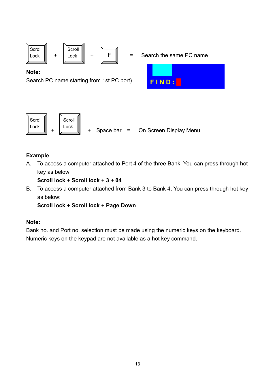 F i n d | LevelOne KVM-0811 User Manual | Page 16 / 22