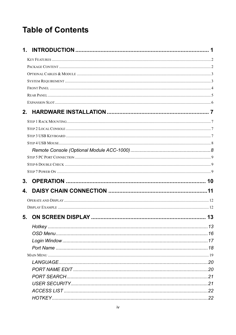 LevelOne KVM-0831 User Manual | Page 4 / 31