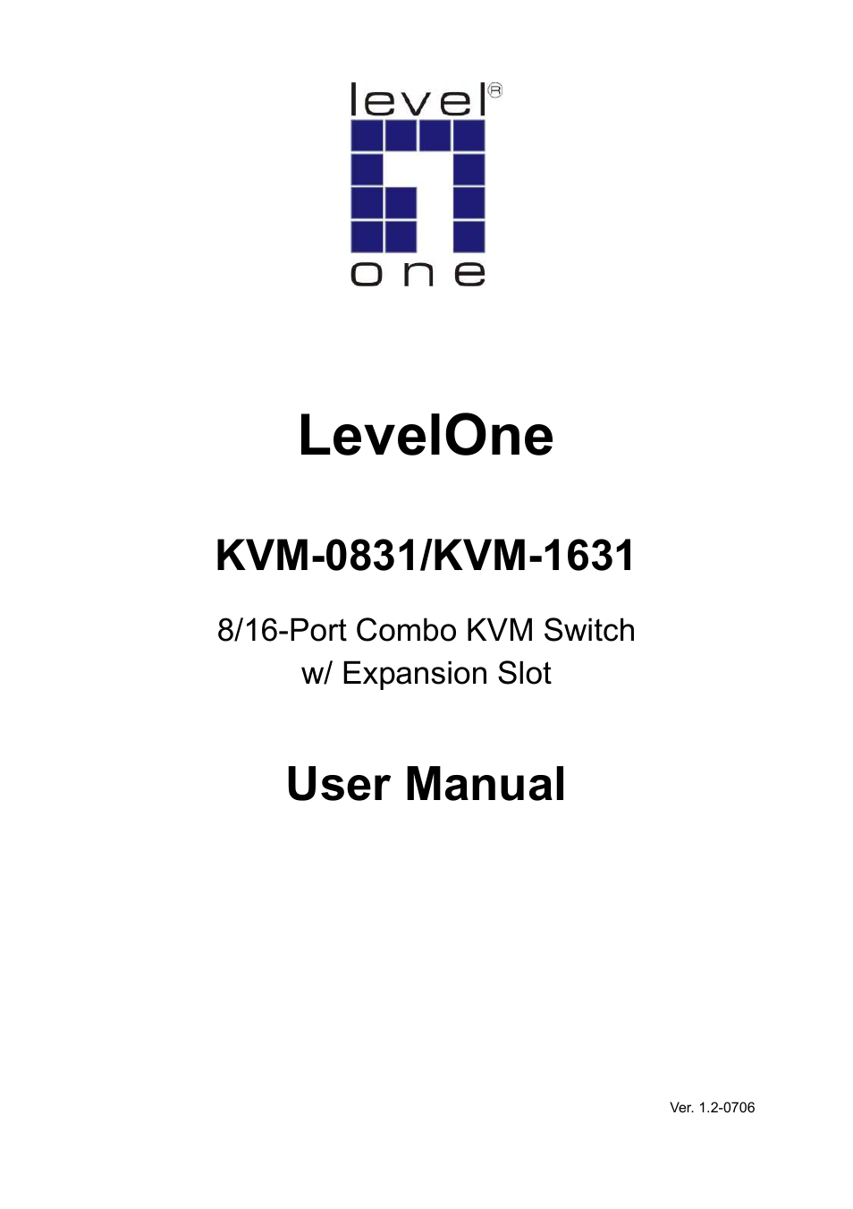 Levelone, User manual, 8/16-port combo kvm switch w/ expansion slot | LevelOne KVM-1631 User Manual | Page 32 / 62