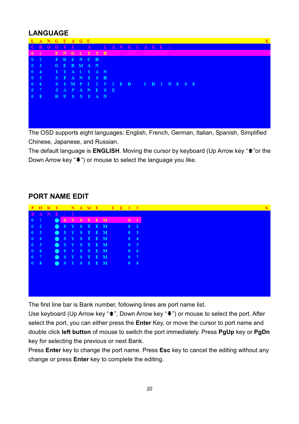 LevelOne KVM-1631 User Manual | Page 56 / 62