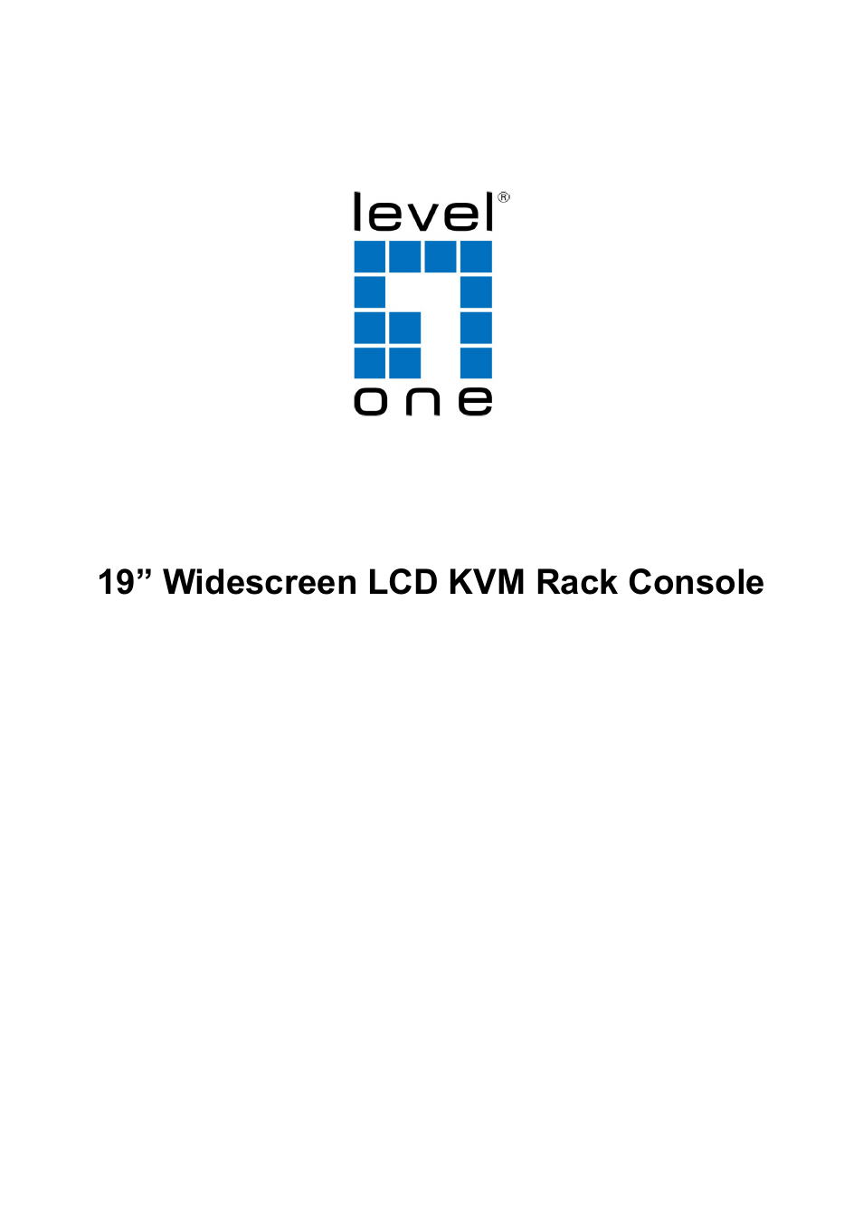 LevelOne KVM-8901 User Manual | 22 pages