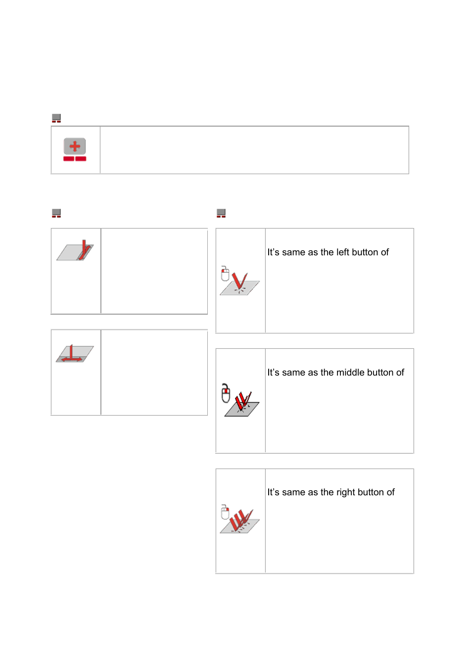 Touch pad, Touch pad function | LevelOne KVM-8901 User Manual | Page 9 / 22