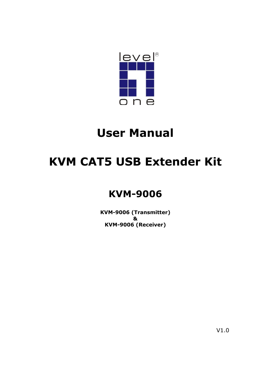 LevelOne KVM-9006 User Manual | 17 pages