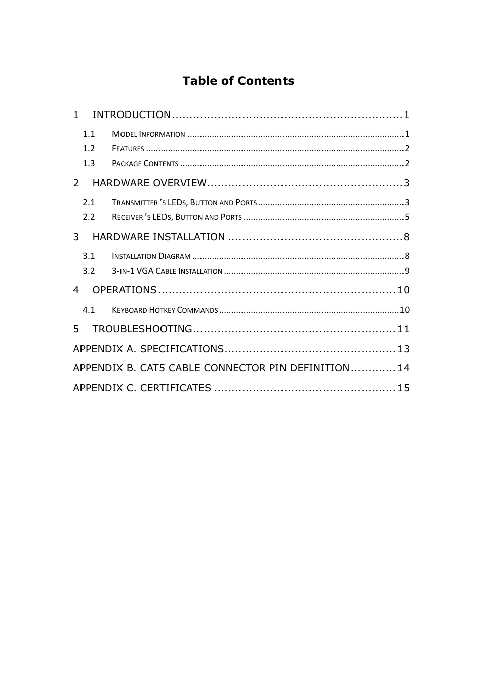 LevelOne KVM-9006 User Manual | Page 2 / 17