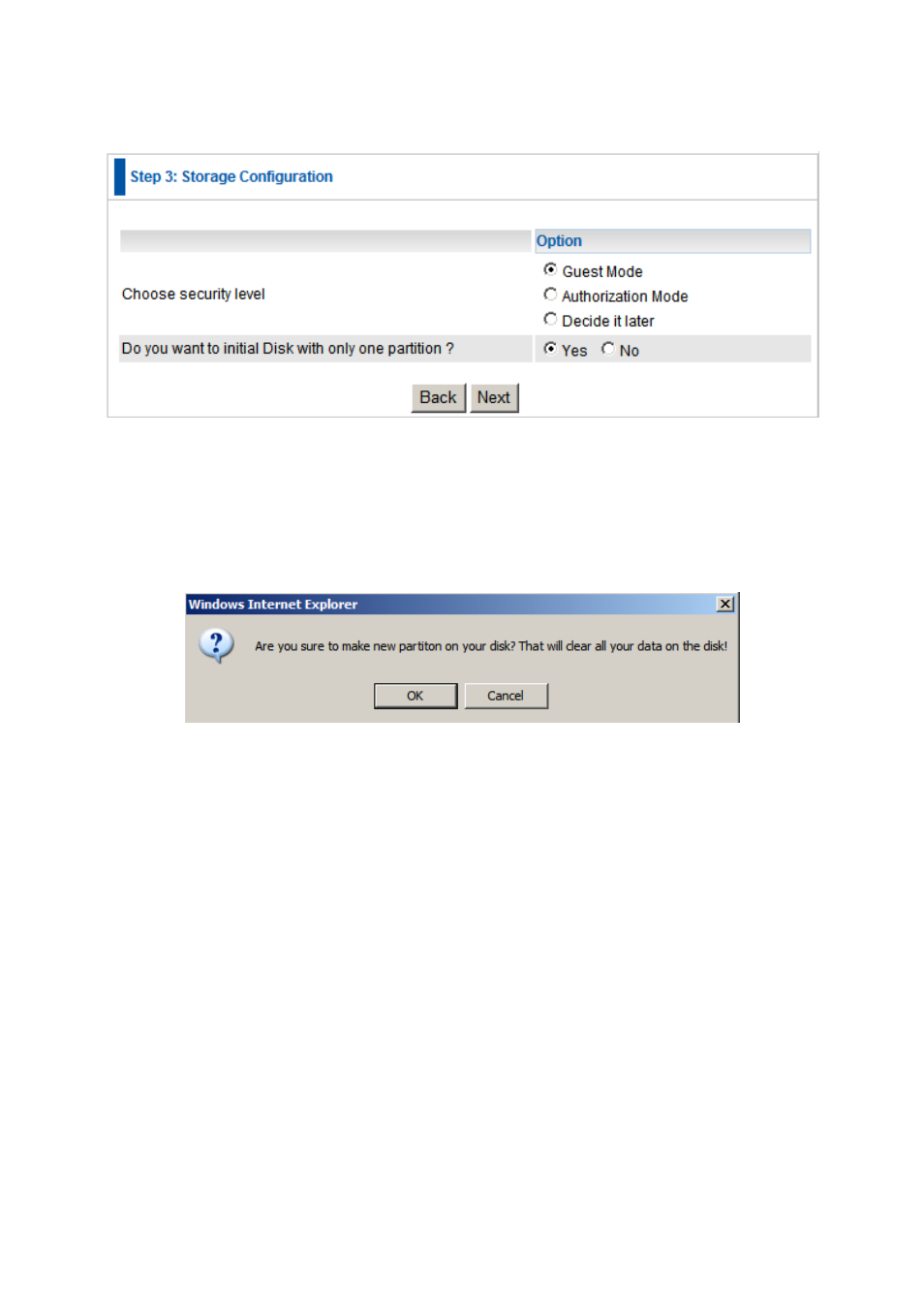 Step 3 | LevelOne FNS-1020 User Manual | Page 19 / 49