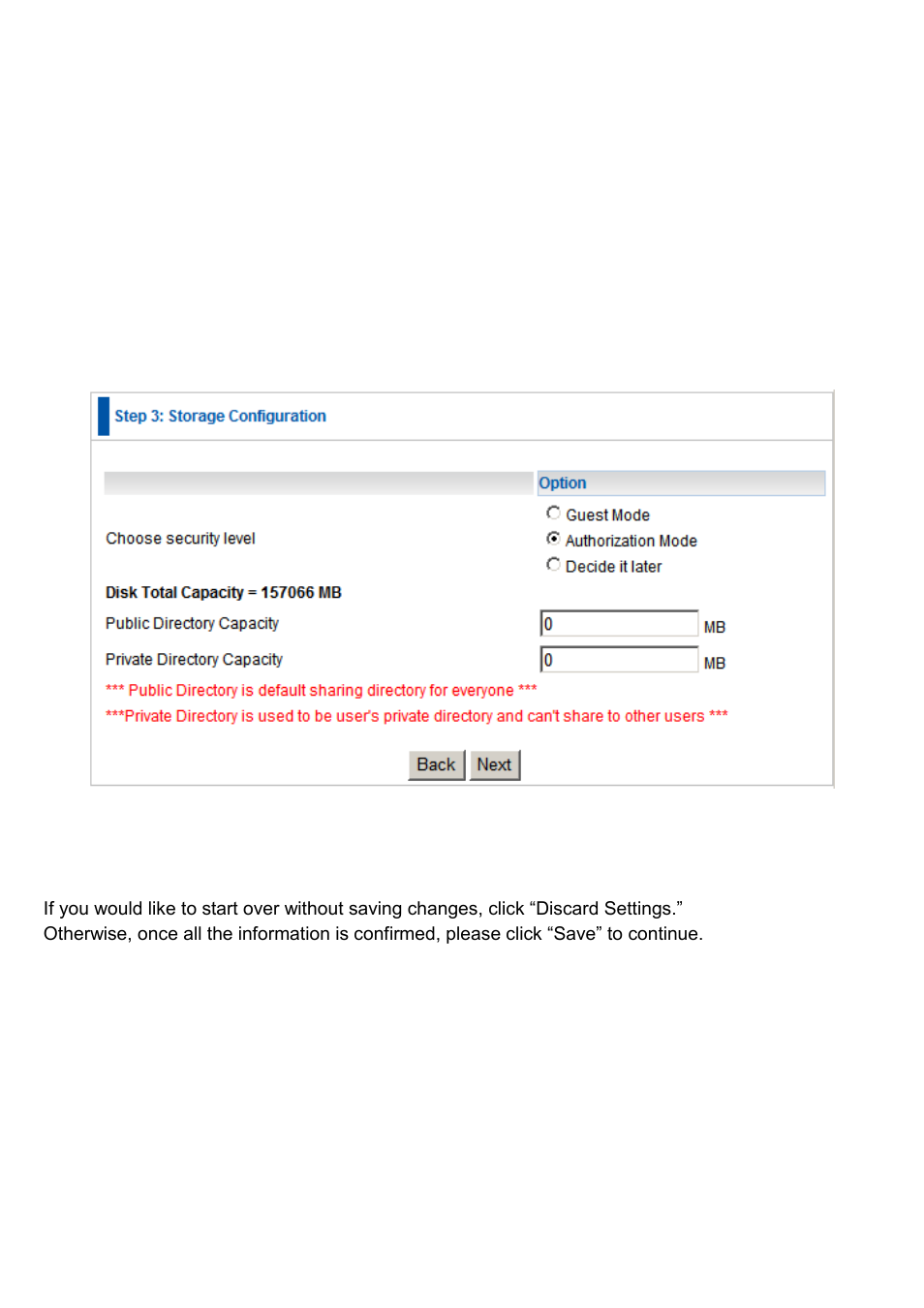 Step 4 | LevelOne FNS-1020 User Manual | Page 20 / 49