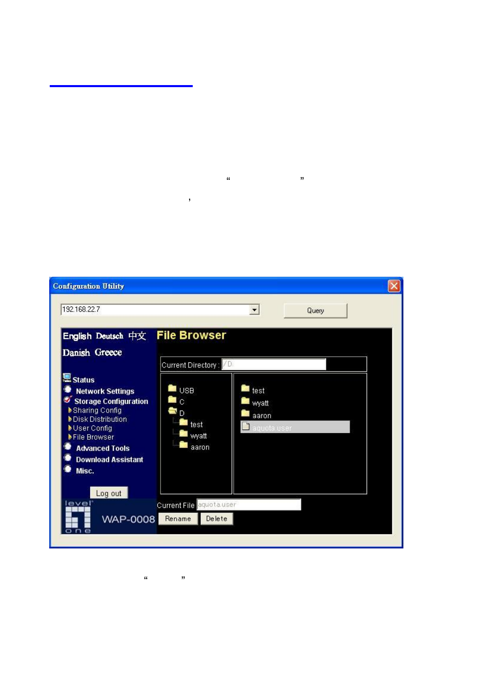 Rowser, 4 file browser | LevelOne WAP-0008 User Manual | Page 90 / 138