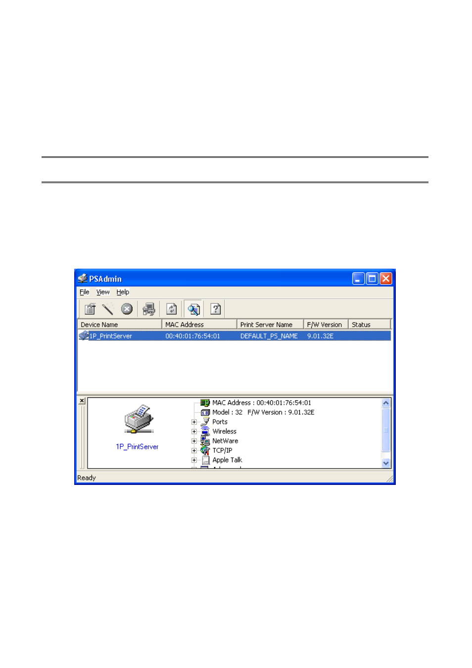 Using psadmin, Sing, Dmin | LevelOne FPS-1032 User Manual | Page 20 / 81