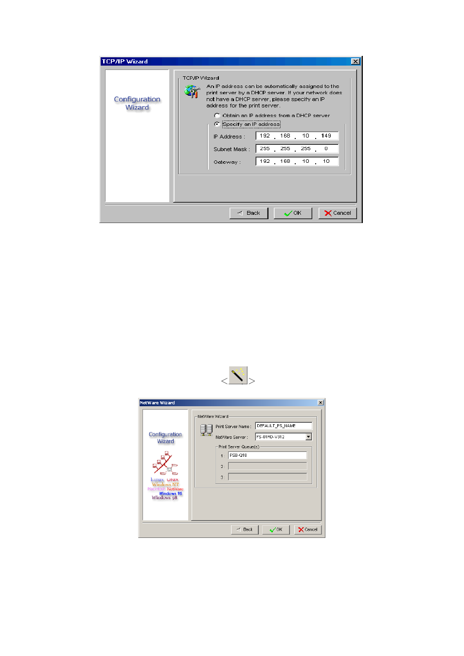 Netware wizard | LevelOne FPS-1032 User Manual | Page 22 / 81