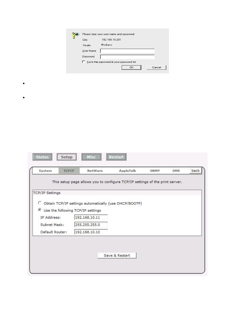 Tcp/ip setup | LevelOne FPS-1032 User Manual | Page 41 / 81
