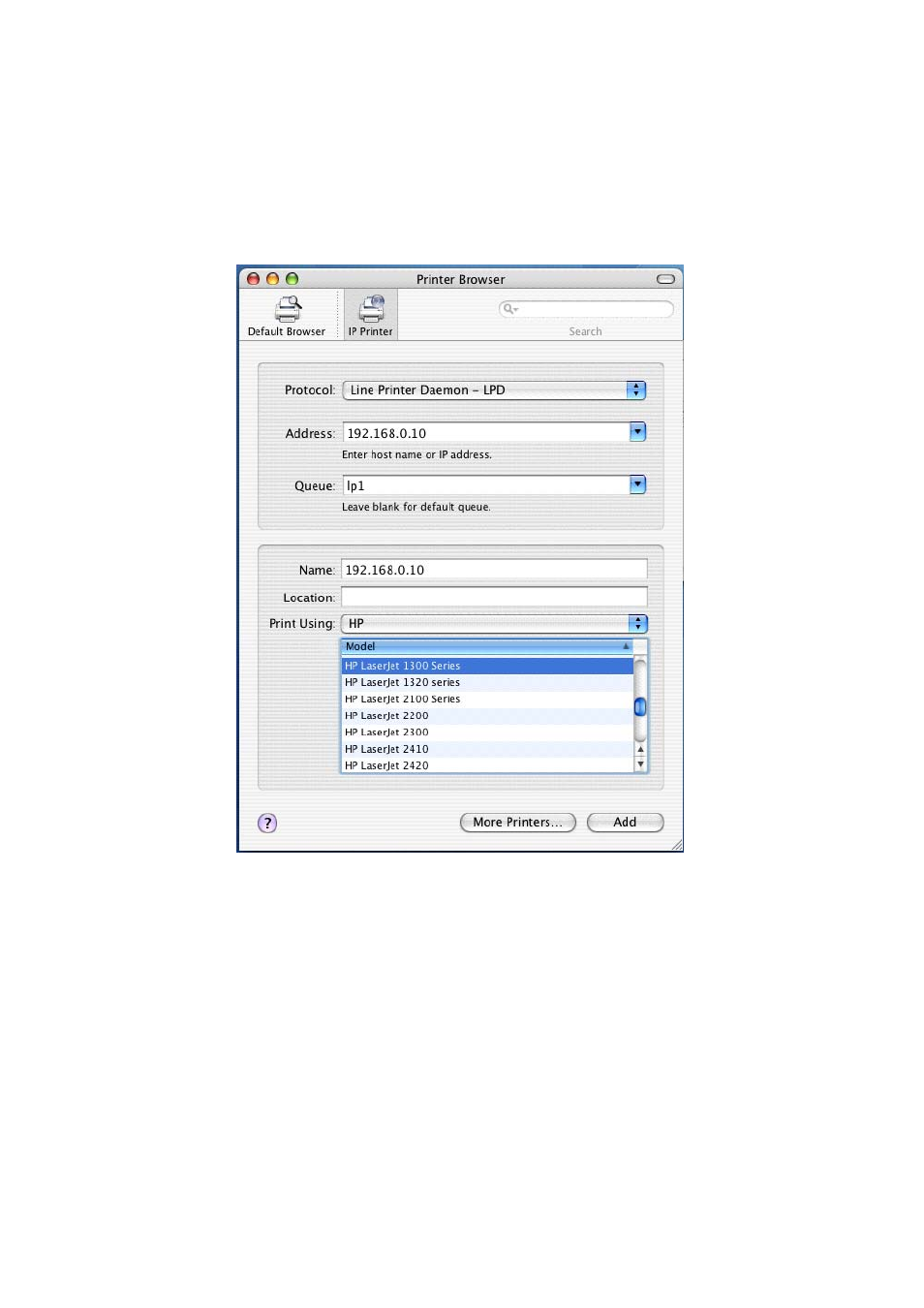 For lpd printing application in mac os x 10.4.x, Snmp setup | LevelOne WPS-1133 User Manual | Page 49 / 84