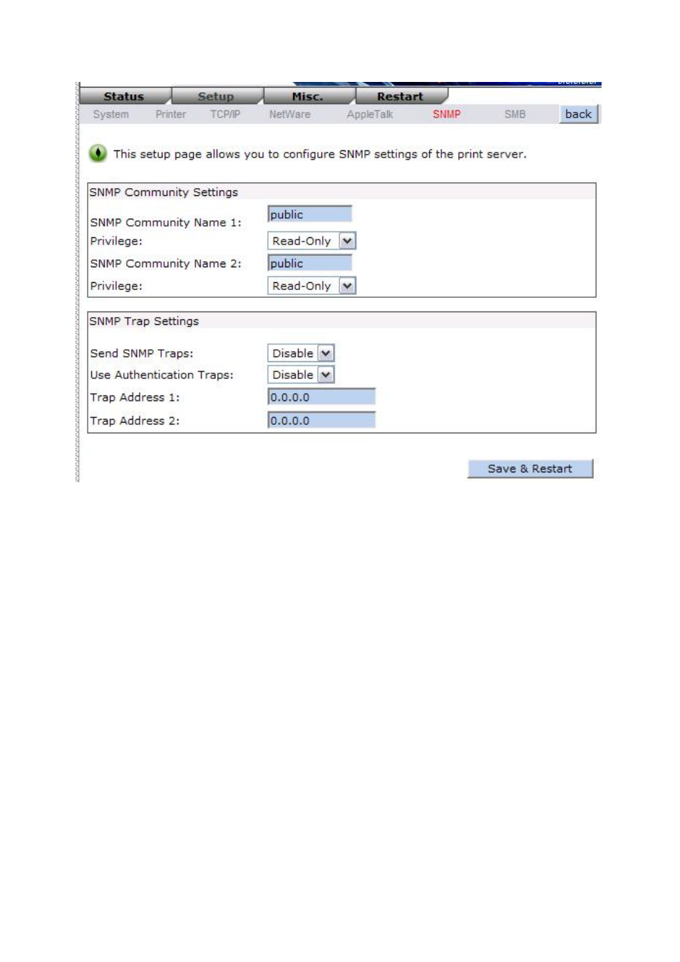 Smb setup | LevelOne WPS-1133 User Manual | Page 51 / 84