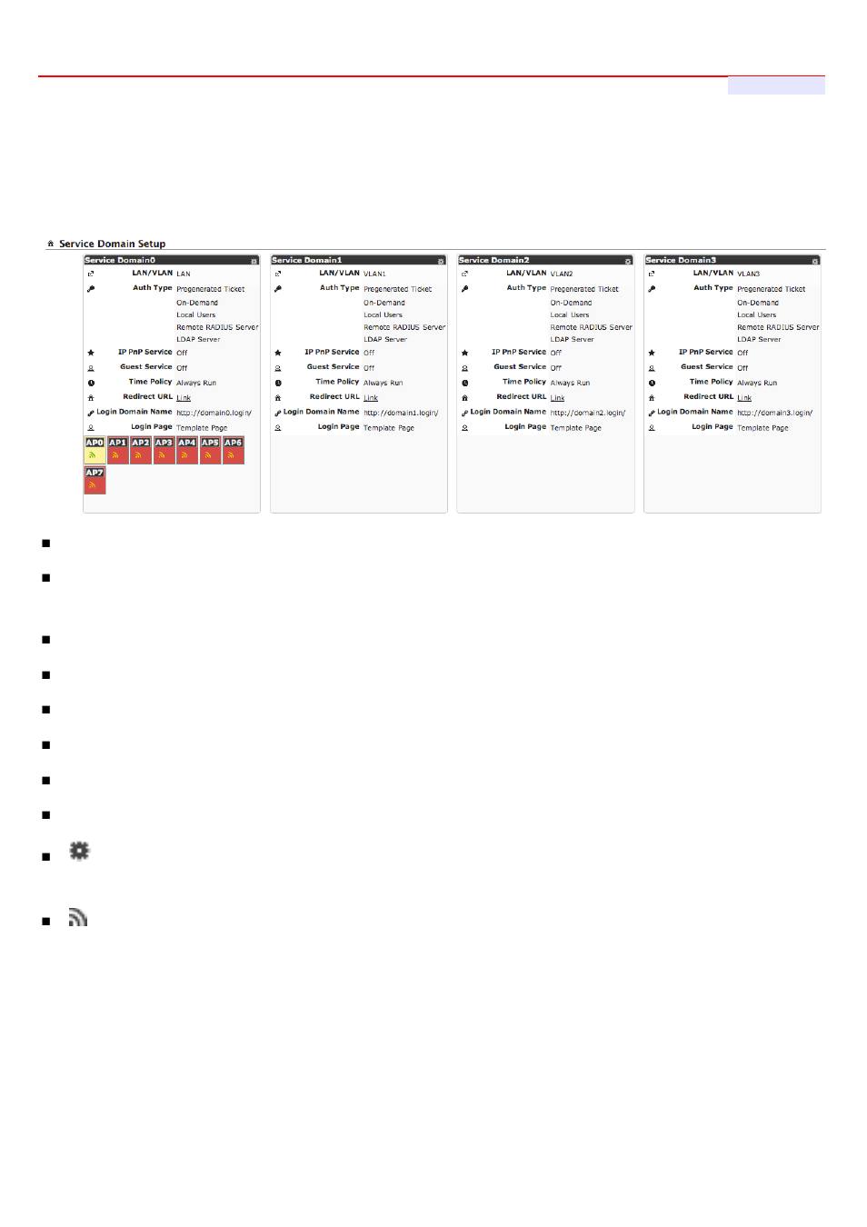 5 access to external network with service domain | LevelOne WHG-1000 User Manual | Page 62 / 136