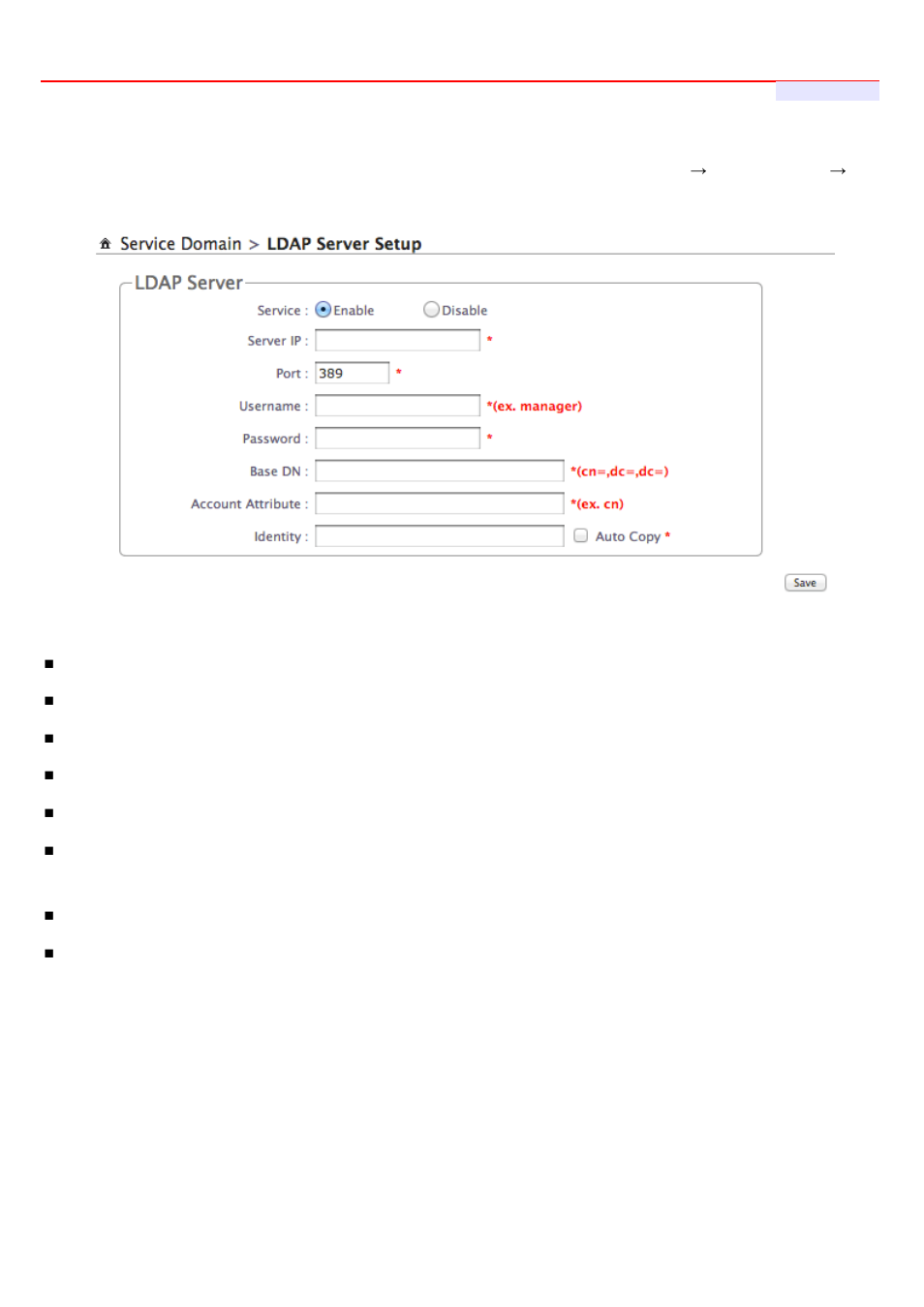 6 configure ldap server | LevelOne WHG-1000 User Manual | Page 95 / 136