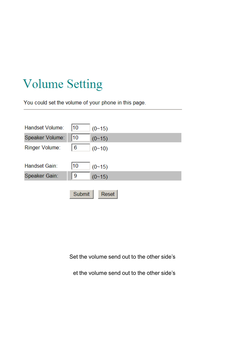 Volume | LevelOne VOI-7100 User Manual | Page 25 / 81