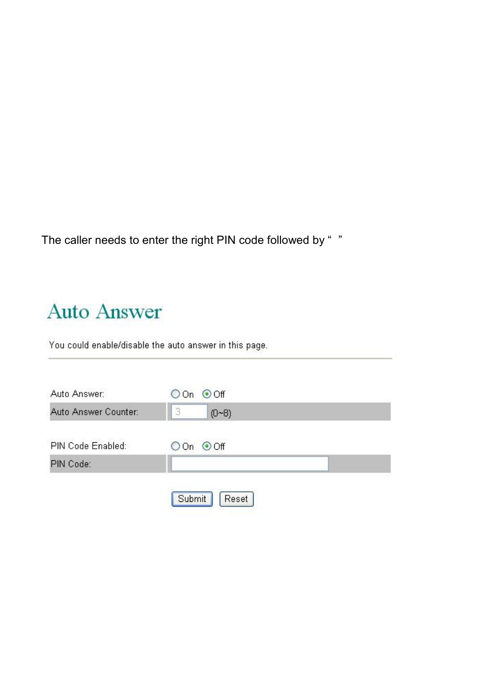 Auto answer | LevelOne VOI-7100 User Manual | Page 28 / 81