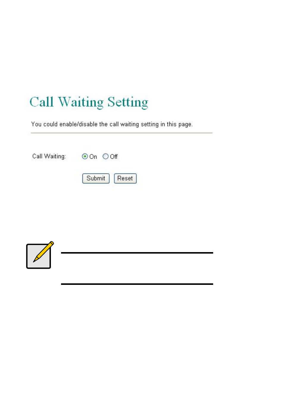 Call waiting | LevelOne VOI-7100 User Manual | Page 31 / 81
