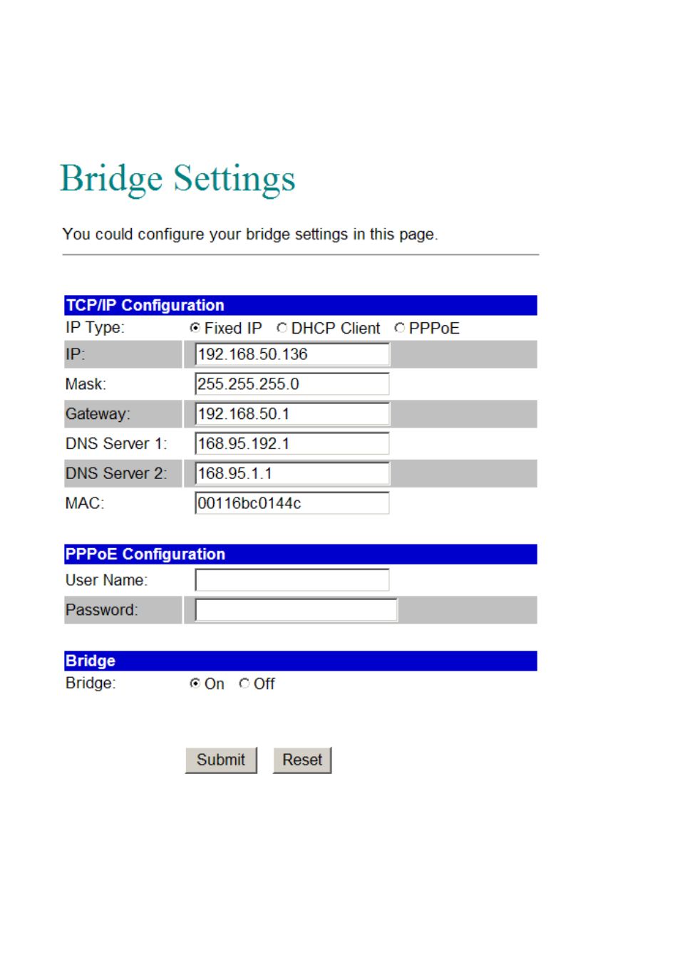 Bridge | LevelOne VOI-7100 User Manual | Page 34 / 81