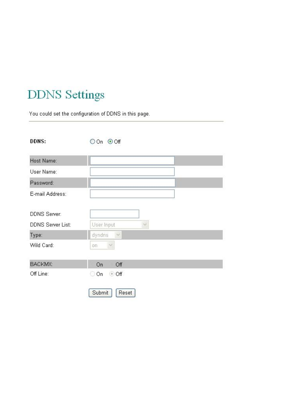 Ddns setting | LevelOne VOI-7100 User Manual | Page 37 / 81