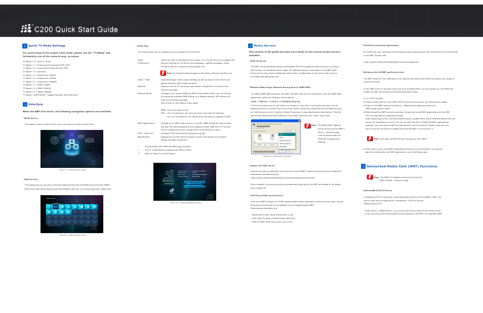 POPCORN HOUR C-200 User Manual | 2 pages