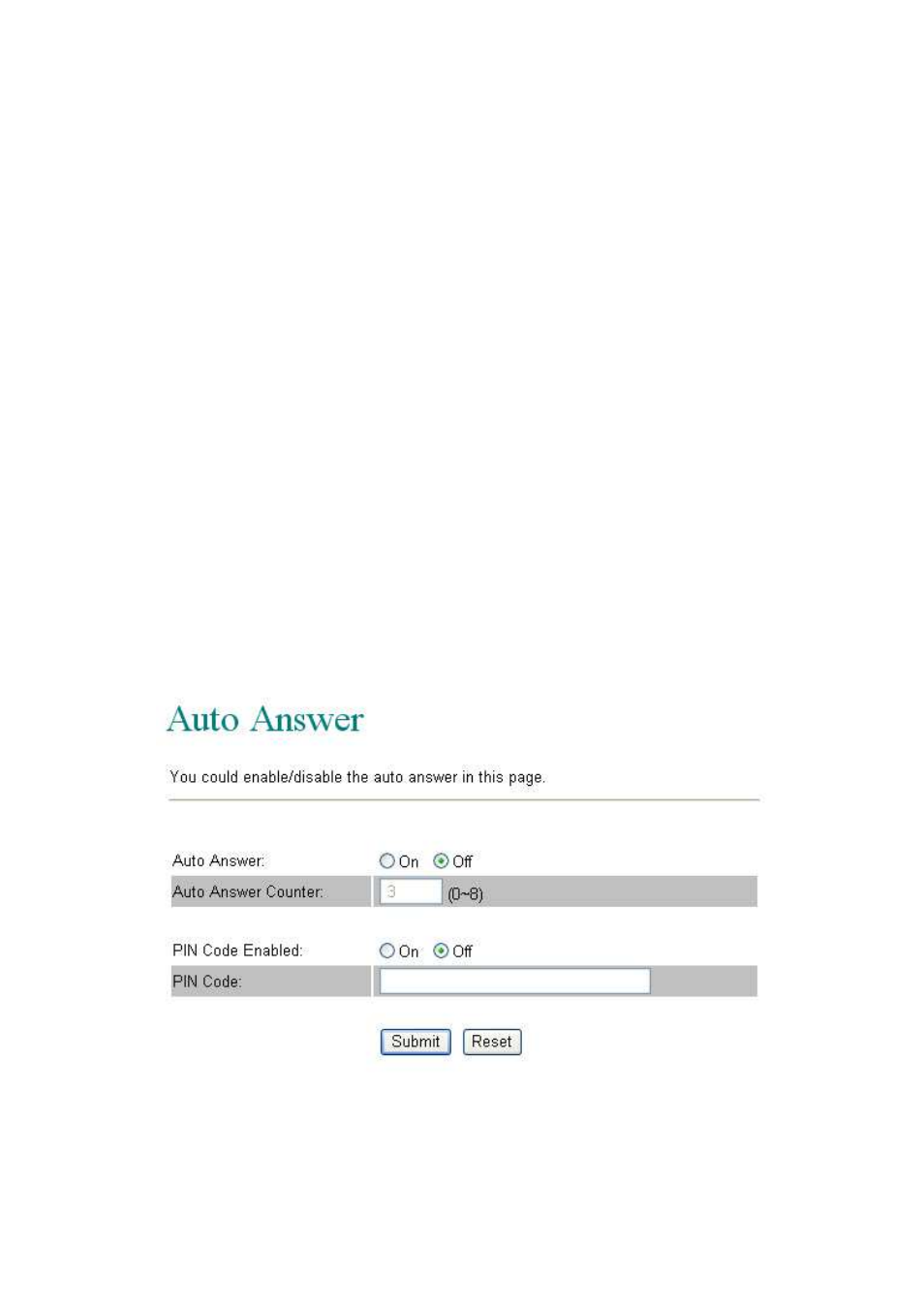 Auto answer | LevelOne VOI-7011 User Manual | Page 32 / 110