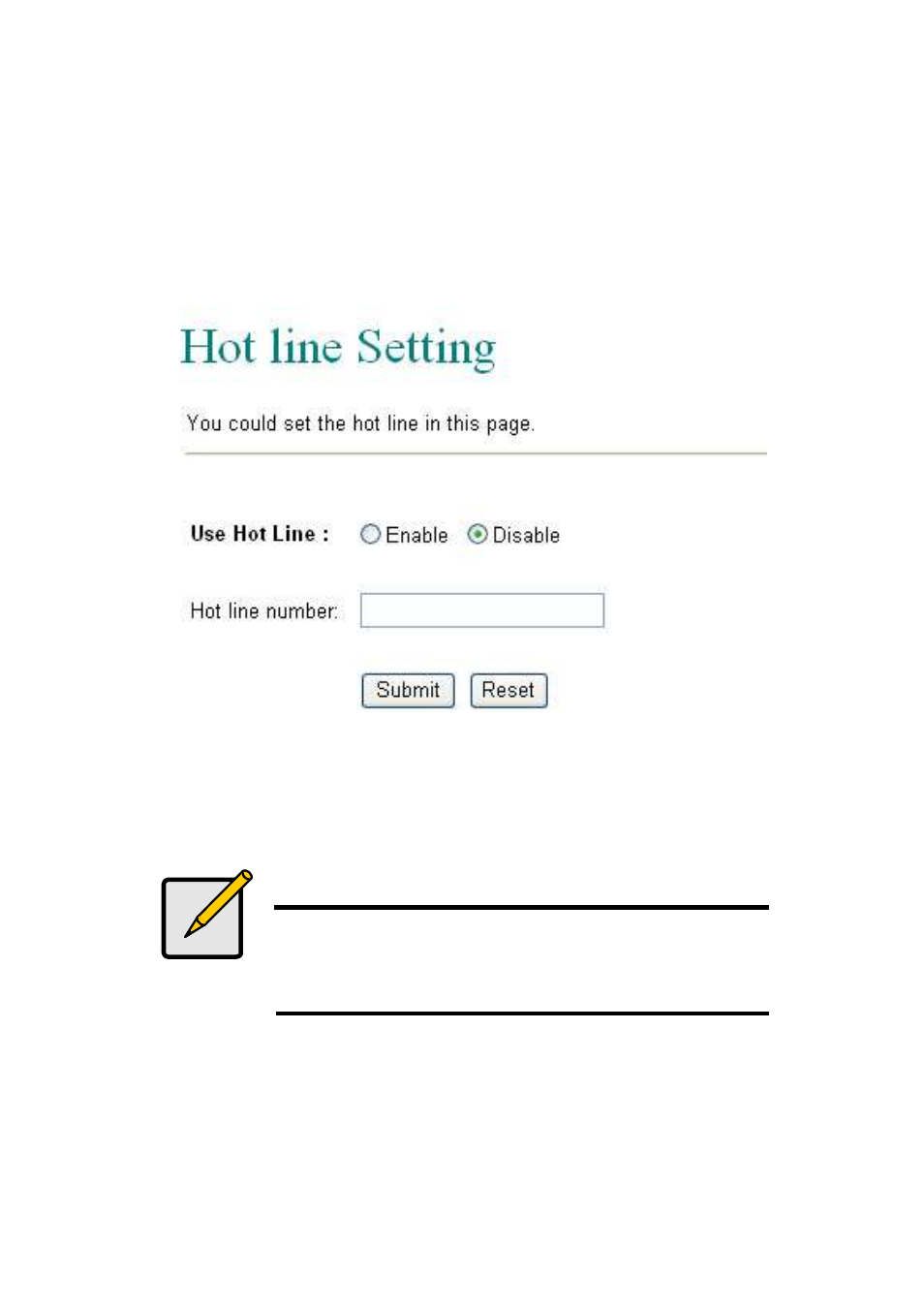 Hot line | LevelOne VOI-7011 User Manual | Page 42 / 110