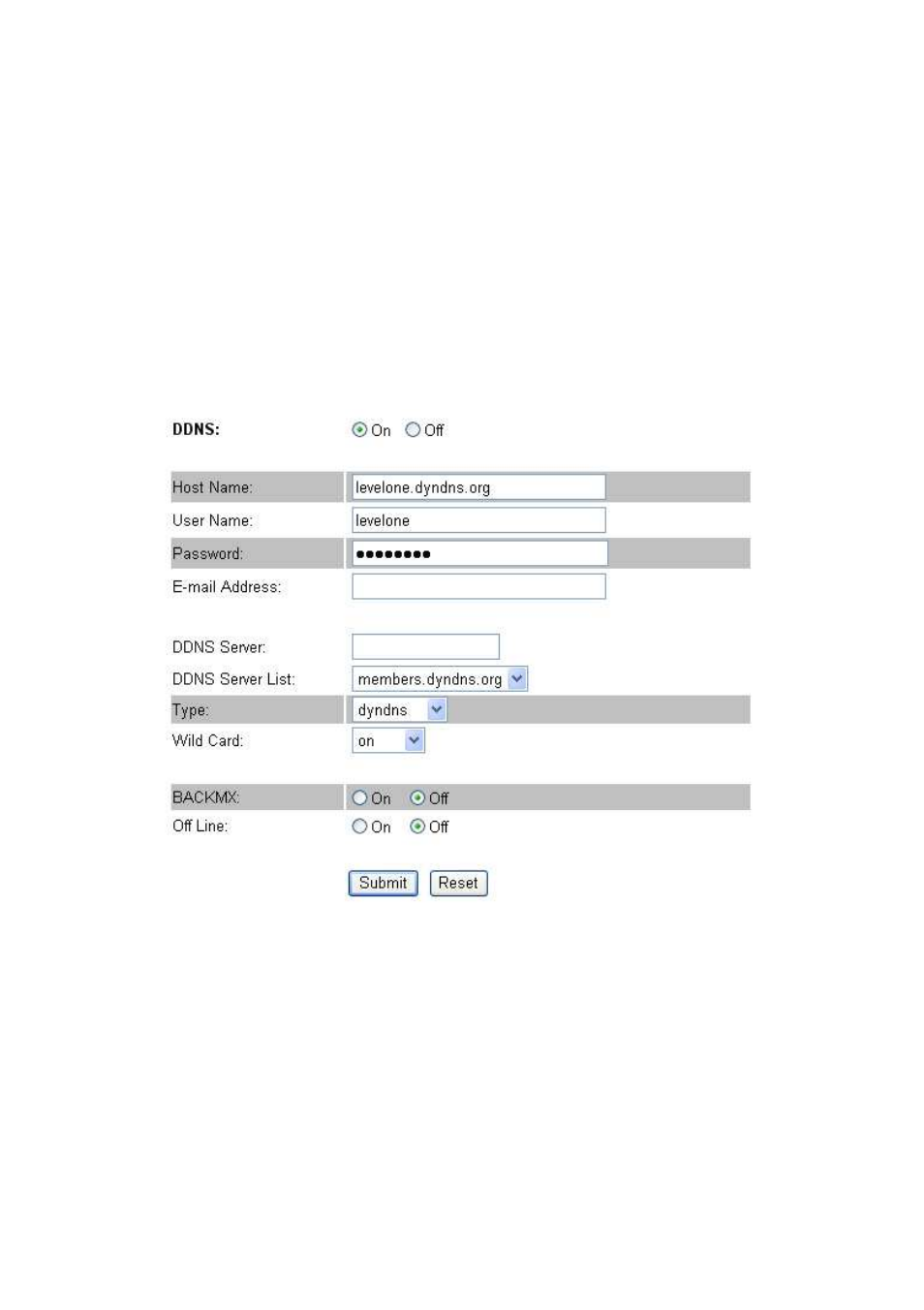 Example | LevelOne VOI-7011 User Manual | Page 50 / 110