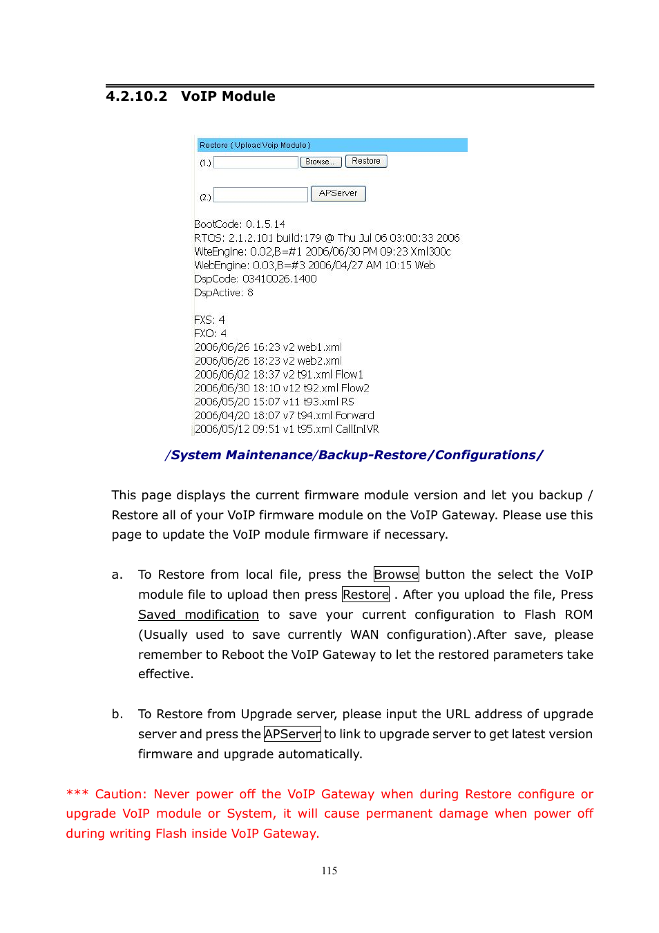 LevelOne VOI-8001 User Manual | Page 115 / 117