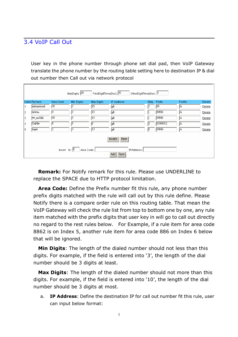 4 voip call out | LevelOne VOI-8001 User Manual | Page 12 / 117