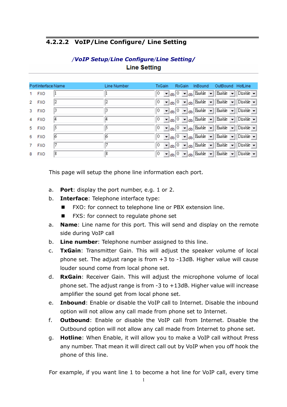 LevelOne VOI-8001 User Manual | Page 19 / 117