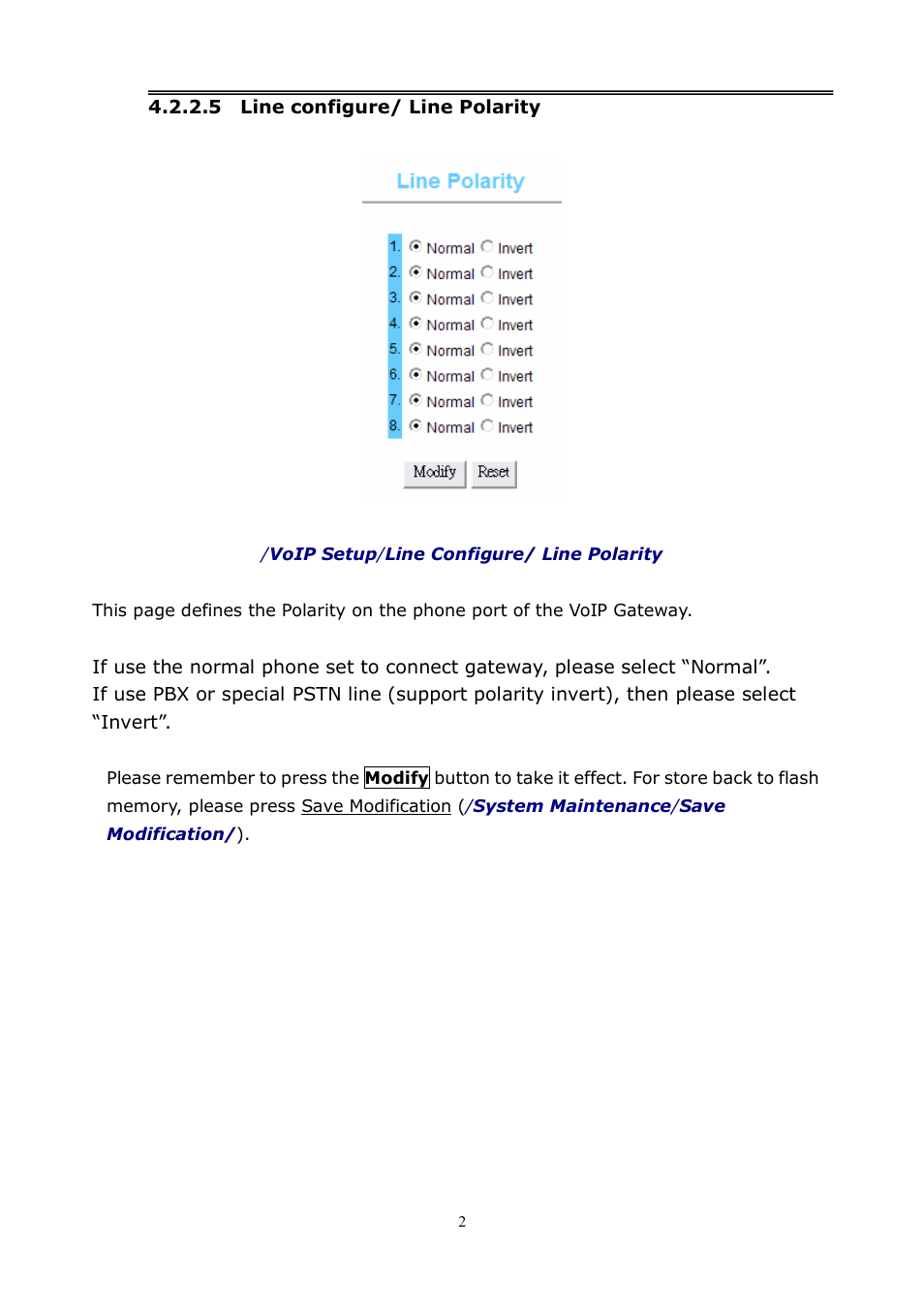 LevelOne VOI-8001 User Manual | Page 26 / 117